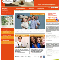 Gestaltung der Startseite von der GESOBAU AG