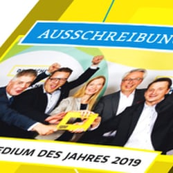 Ausschreibung Award »Fachmedium des Jahres 2019« für Deutsche Fachpresse, Titel