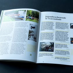 Doppelseite des Magazins