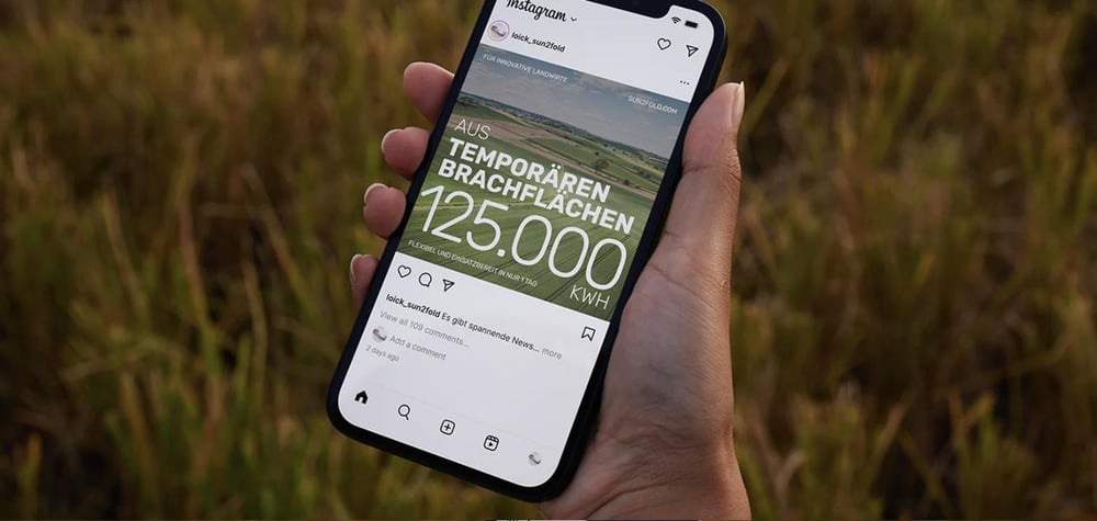 Sun2Fold – Meta Ad der Kampagne