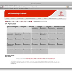 Kalender: Monatsansicht
