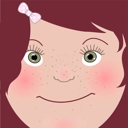 Girl Face (illustrated pillow covers)