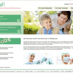 Webdesign für flexomed GmbH