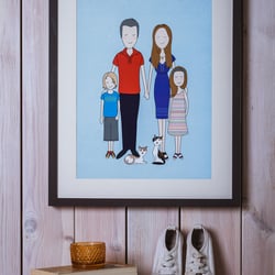 Illustration für div. Familienportraits