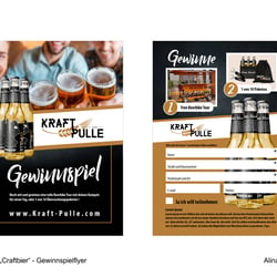 Kraftpulle Gewinnspielflyer