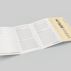 Flyer Fotoausstellung »Viermal Berlin«