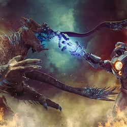 Illustration für das „Pacific Rim: Extinction“ Tabletop Spiel von River Horse