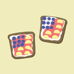 Vector Fruit Sandwich