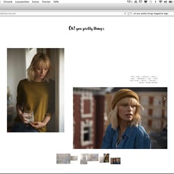 Layout für Modestrecke auf „ohyouprettythingsmagazine.com“