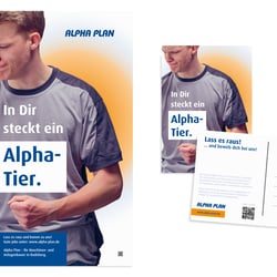 Kampagne als Arbeitgebermarke Alpha Plan