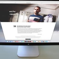 Screendesign für Simon Yacoub, Judoka