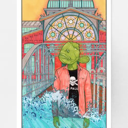 Illustrationsserie über Hamburg