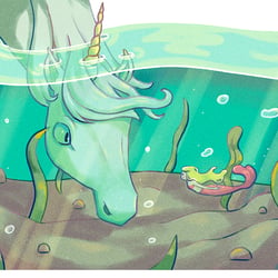 Einhorn trifft Meerjungfrau