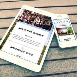 Website Ipad Gasthaus Zur Rose