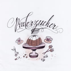 handlettering puderzucker 1000