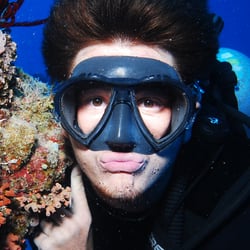 Underwater Wide Angle Portrait Photography