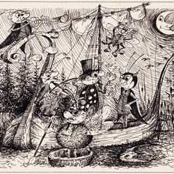 Postkarte Illustration