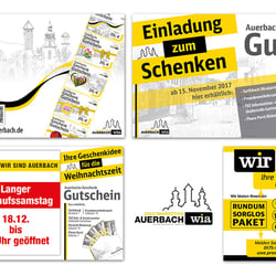 Anzeigengestaltung für WiA Stadtmarketing Auerbach