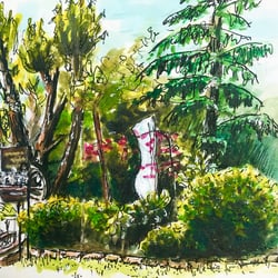 Pen & Wash Skizze