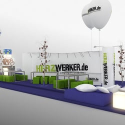 3d Visualisierung Messestand-Bayrisches-Staatsministerium