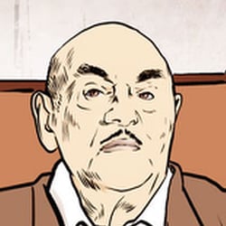 Thema: Atze Brauner, ARD Magazin Kontraste, Illustration: Heidi Kull