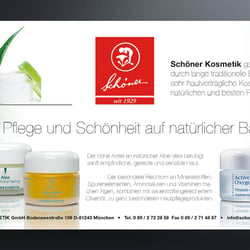 SCHÖNER Kosmetik Anzeige