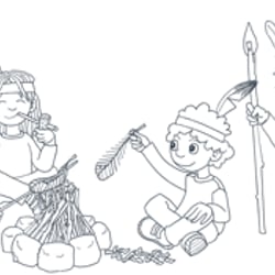 Draußen spielen, Indianer