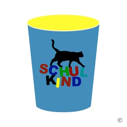Schulkind Becher