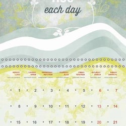 Love and Joy / (Monthly calendar, 14 pages)