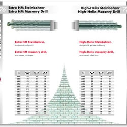 FEIDA Katalog 2006 Musterseite Steinbohrer