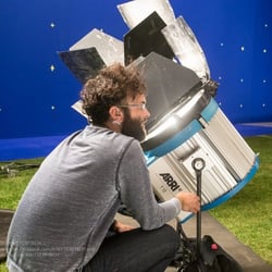 Lichtsetting Arri Bluescreenproduktion