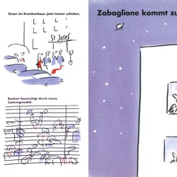 Texte & Cartoons für ein Klinik-Verpflegungs-Unternehmen