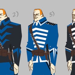 Nacre: Jeroen de Rijk guard uniform ideations