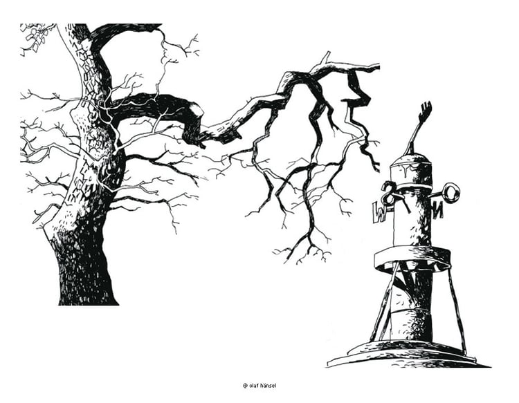 Skizzen / Schwarz-Weiss / Fineliner