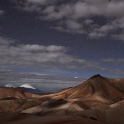 Das nordchilenische Jurase-Gebirge im Mondlicht