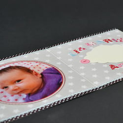 Geburtskarte | Patchwork | bunt