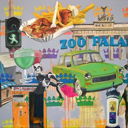 Berlin calling. Acryl auf Leinwand, 160×120cm
