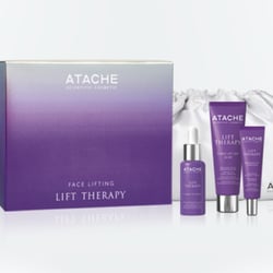 Diseño de 2 estuches promocionales de las líneas VITAL AGE RETINOL y LIFT THERAPY, para la firma internacional ATACHE s.a.