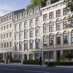 Mehrfamilienhäuser nach der Fassadensanierung