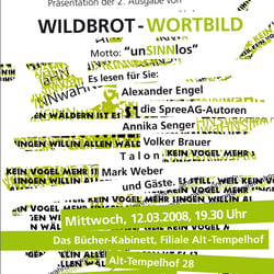 Literaturzeitschrift-Plakat-Lesung
