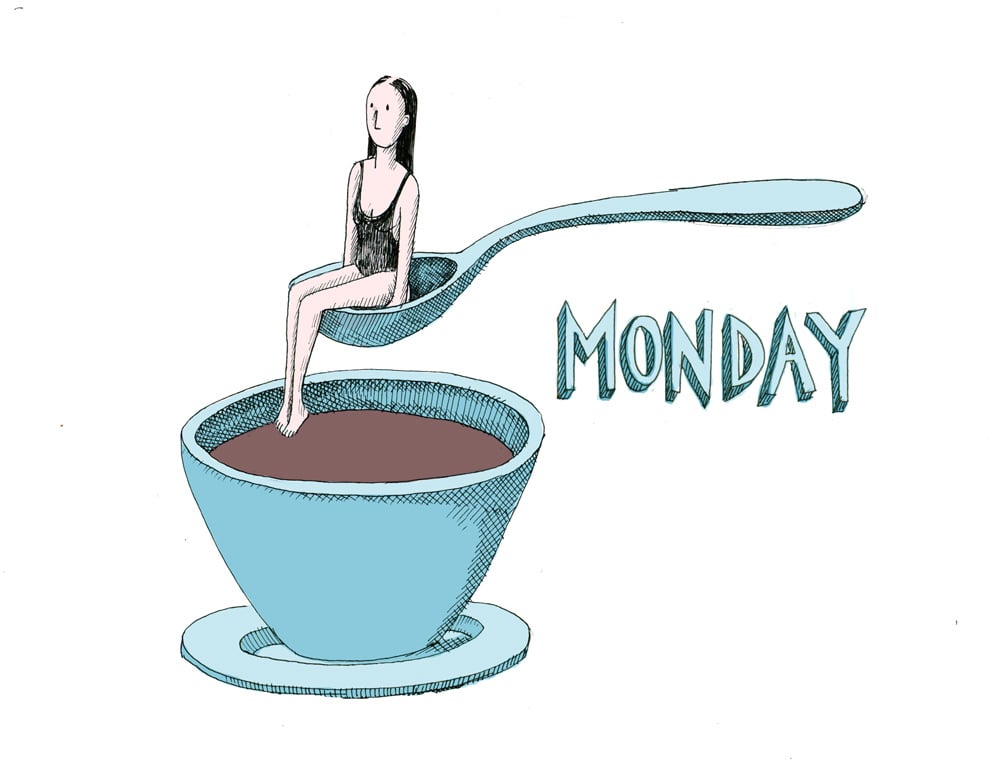 Monday, Ink on paper and Photoshop
