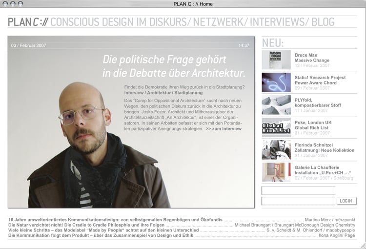 Plan C // Conscious Design im Diskurs [Bachelorthesis]