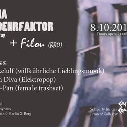 Flyer für eine Benefitsveranstaltung