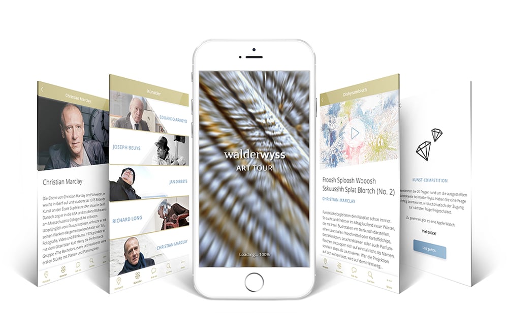 Abschlussarbeit: Kunst-App für Walder Wyss
