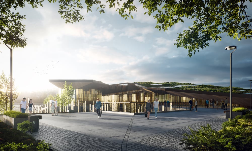 3D-Visualisierung einer Bibliothek nach eigenem Entwurf