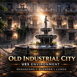 Old Industrial City this old city was created from quixel mega scans assets, the street textures in quixel mixer later rendered