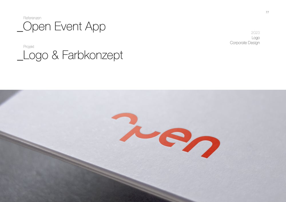 Open Event App – Logo & Farbkonzept
