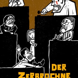 »Der zerbrochne Krug«, Plakatentwurf für das Leipziger Schauspielhaus