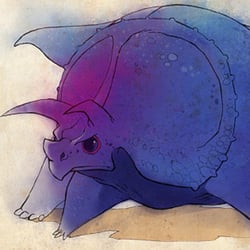 Dinosaurierpostkarte