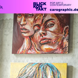 Ausstellung in Cottbus, carographic, Pop Art Kunst der Malerei von Carolyn Mielke